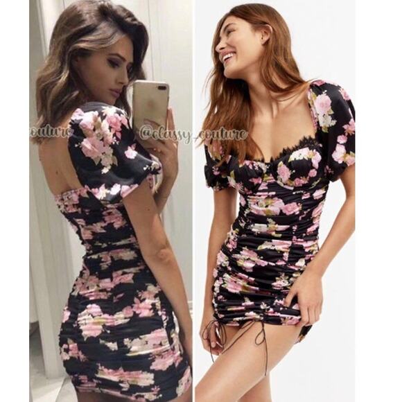 For Love And Lemons Dresses & Skirts - NWOT FOR LOVE & LEMONS Melrose Dress Black Floral Sz. XS